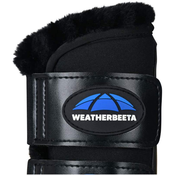 2025 Weatherbeeta Tough-Tec Comfy Fleece Brushing Boots 1027505 - Black / Black
